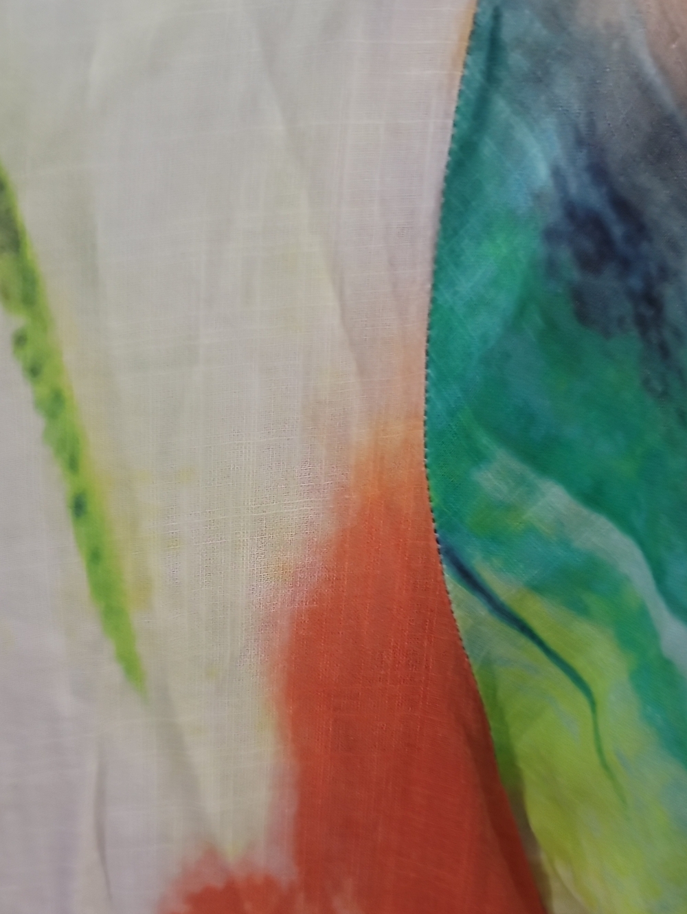 Soft Surroundings Multicolor Watercolor Button-Down Tunic - Picture 11 of 11